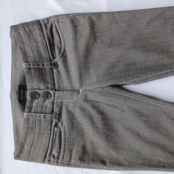 Bebe Low Rise Herringbone "Semi Sweet Chocolate" Casual Dress Pant- Sz 2 - Picture 3 of 9